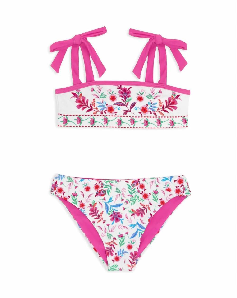 NEW FEATHER 4 ARROW girls' sunny skies bikini set in multi
